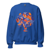 Royal Blue & Orange Tree Sweatshirt