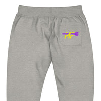 MF purple fleece sweatpants