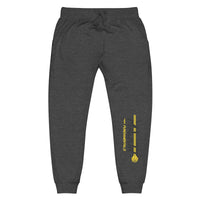 MF yellow/black fleece sweatpants