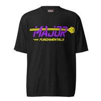 MajorFundamentals purple/gold performance t-shirt