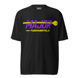 MajorFundamentals purple/gold performance t-shirt