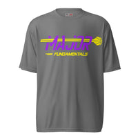 MajorFundamentals purple/gold performance t-shirt