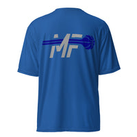 MajorFundamentals blue/gray performance crew neck t-shirt