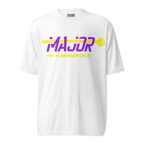 MajorFundamentals purple/gold performance t-shirt