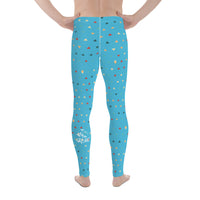 Men SkyBlue Triangles Tights
