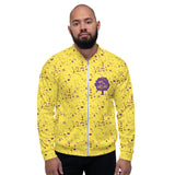 PaintSplatter purple Jacket yellow
