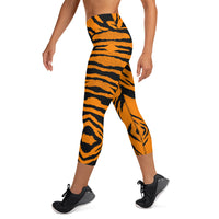 Tiger Yoga Capri Leggings