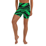Green Zebra Yoga Shorts
