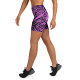 Purple Zebra Yoga Shorts