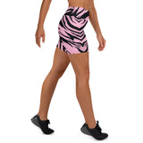 Pink Zebra Yoga Shorts