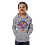 Kids OrangeBlue Camo eco hoodie