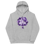 Kids Purple Camo fleece hoodie