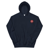 Embroidered Red Tree Hoodie