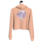 Marble tree Crop Hoodie