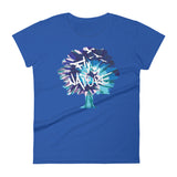 Women's Blue TieDye sleeve t-shirt